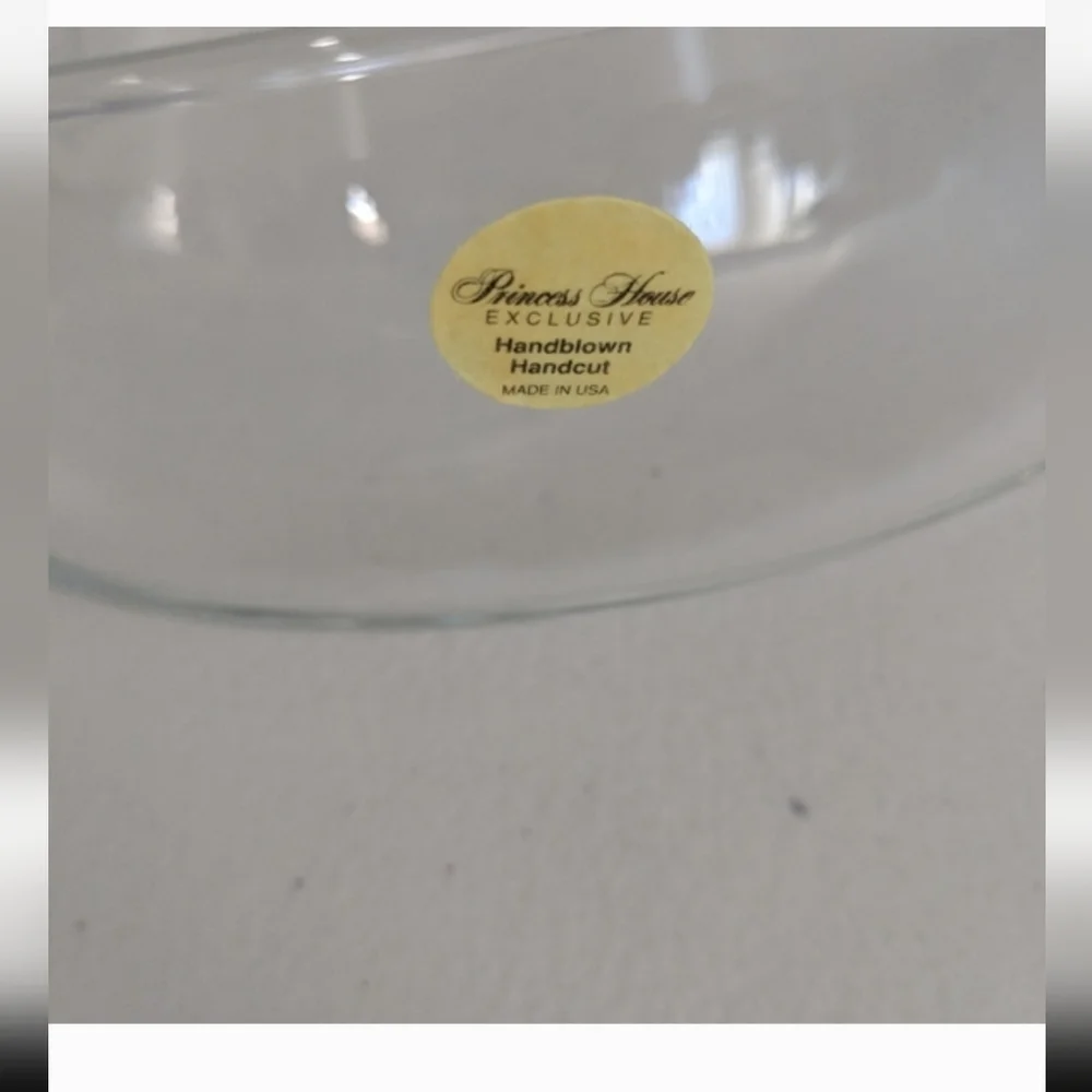 Vintage Crystal Bowl Serveware Entertaining Gift Party Kitchen